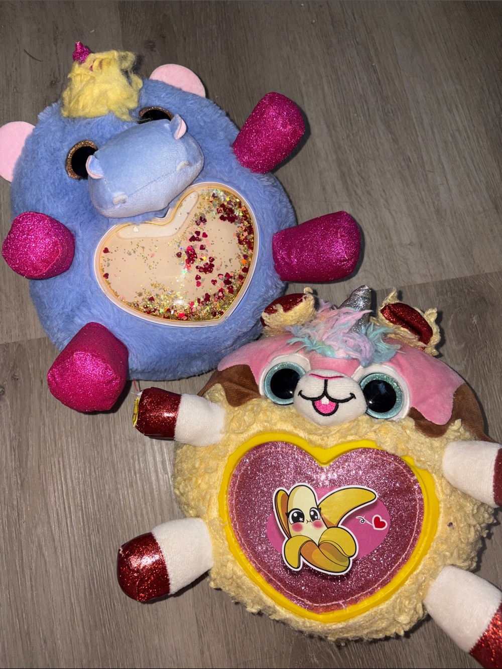 RainBocorns- Plush Unicorn Hearts Set - Pink, Purple, Yellow